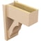 Ekena Millwork 7 1/2-in W x 14-in D x 18-in H Balboa Block Rough Cedar Woodgrain TimberThane Outlooker, Primed Tan OUTUR075X14X18BOA44RCPR - alternate 3